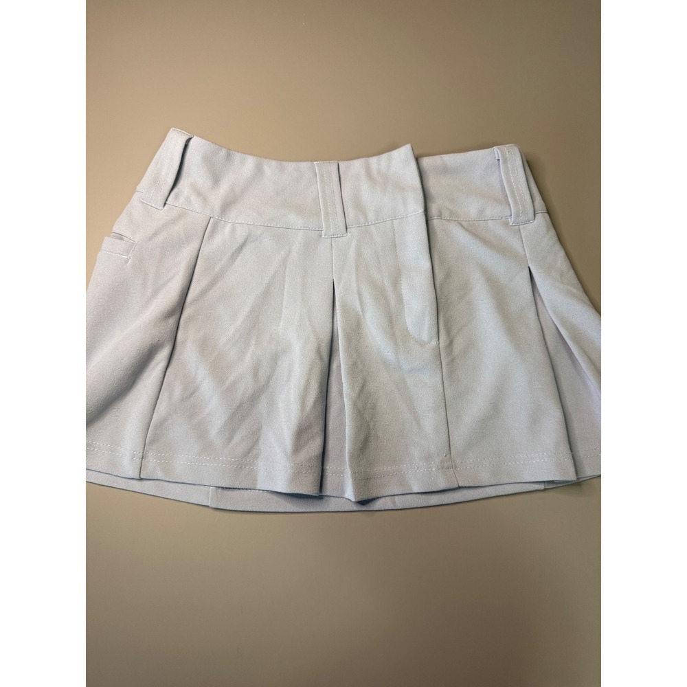 Urban Heritage Womens Pleated Mini Skort Light Blue Size Small Short Skirt